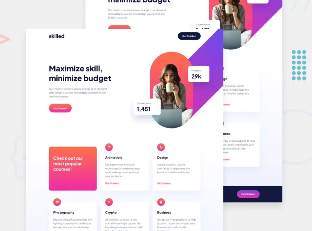 e-learning-landing-page